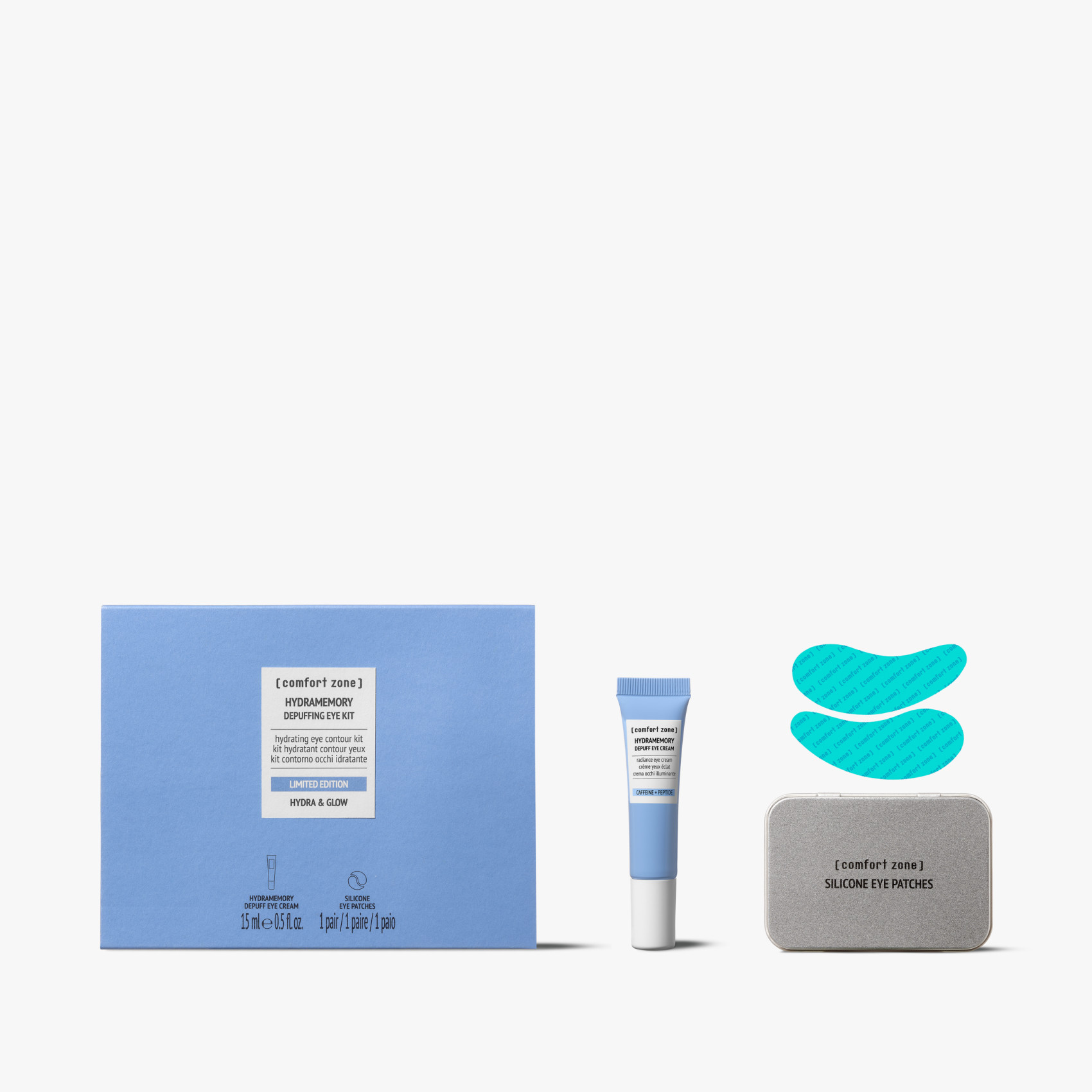 HYDRAMEMORY DEPUFFING EYE KIT - НАБІР ВІД НАБРЯКІВ ДЛЯ ДІЛЯНКИ НАВКОЛО ОЧЕЙ