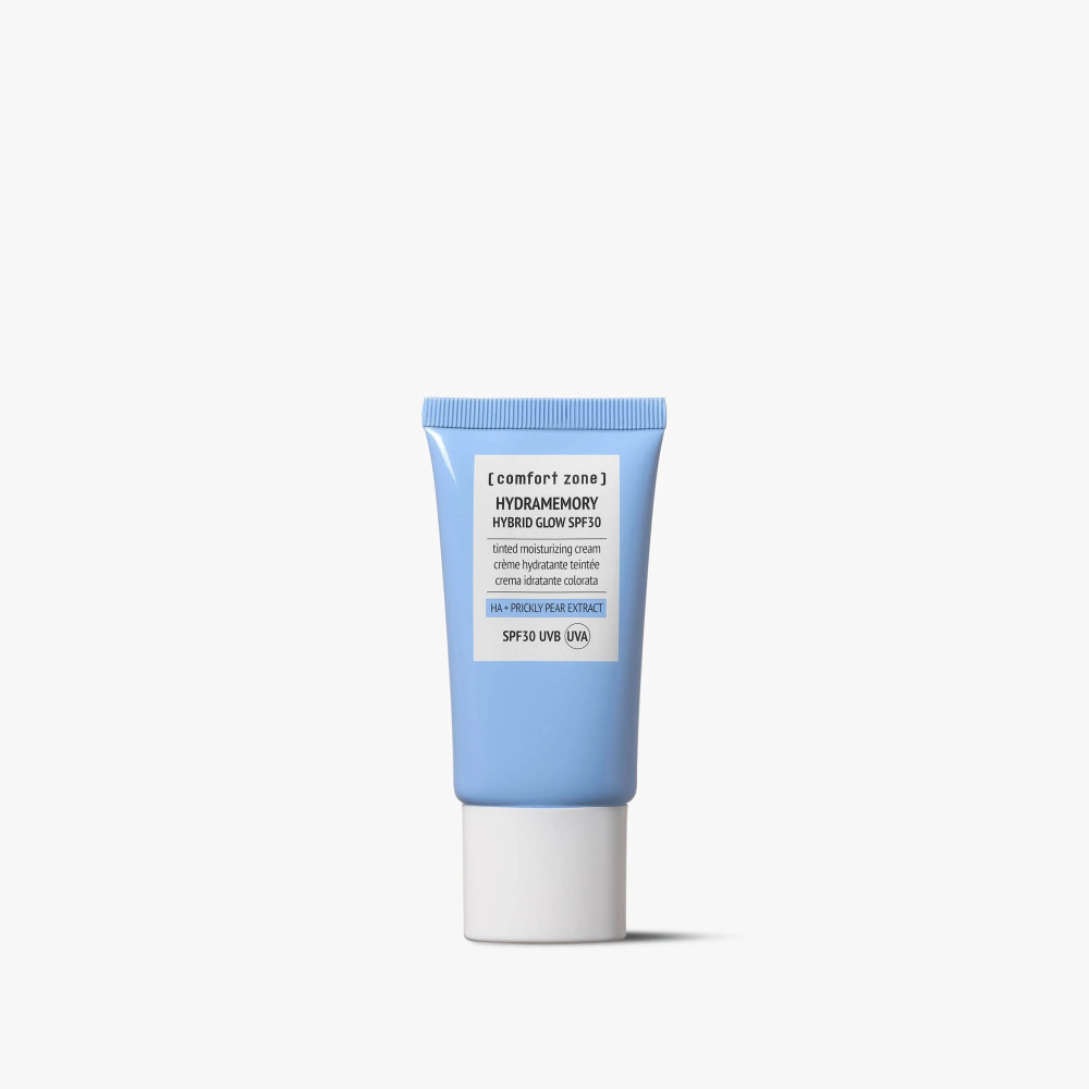 HYDRAMEMORY HYBRID GLOW SPF30 - ЗВОЛОЖУВАЛЬНИЙ СОНЦЕЗАХИСНИЙ КРЕМ SPF30 З ТОНОМ