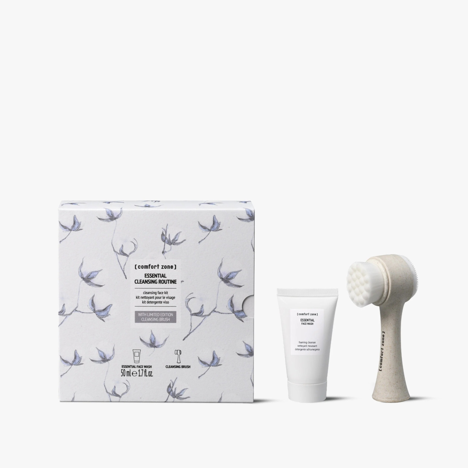 ESSENTIAL CLEANSING ROUTINE - НАБІР ДЛЯ ОЧИЩЕННЯ ОБЛИЧЧЯ З ЩІТОЧКОЮ ESSENTIAL CLEANSING ROUTINE - НАБІР ДЛЯ ОЧИЩЕННЯ ОБЛИЧЧЯ З ЩІТОЧКОЮ