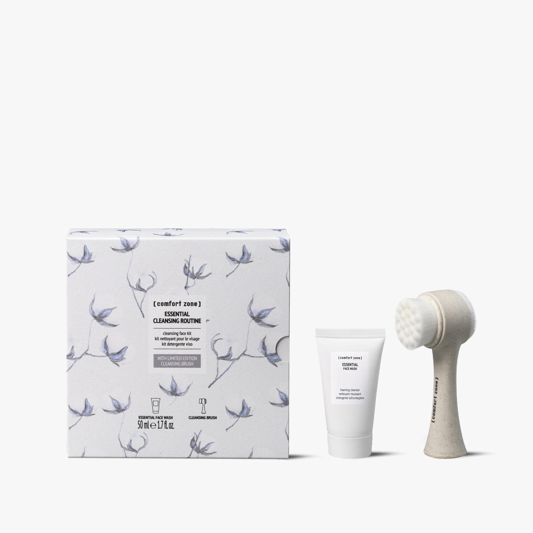 ESSENTIAL CLEANSING ROUTINE - НАБІР ДЛЯ ОЧИЩЕННЯ ОБЛИЧЧЯ З ЩІТОЧКОЮ ESSENTIAL CLEANSING ROUTINE - НАБІР ДЛЯ ОЧИЩЕННЯ ОБЛИЧЧЯ З ЩІТОЧКОЮ