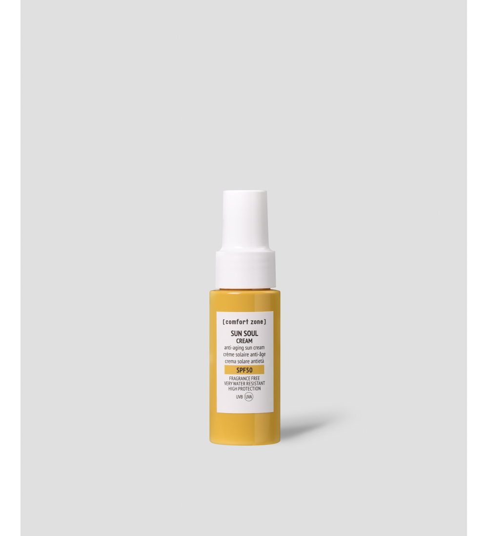 SUN SOUL CREAM SPF50 - АНТИВІКОВИЙ ВОДОСТІЙКИЙ СОНЦЕЗАХИСНИЙ КРЕМ SPF50