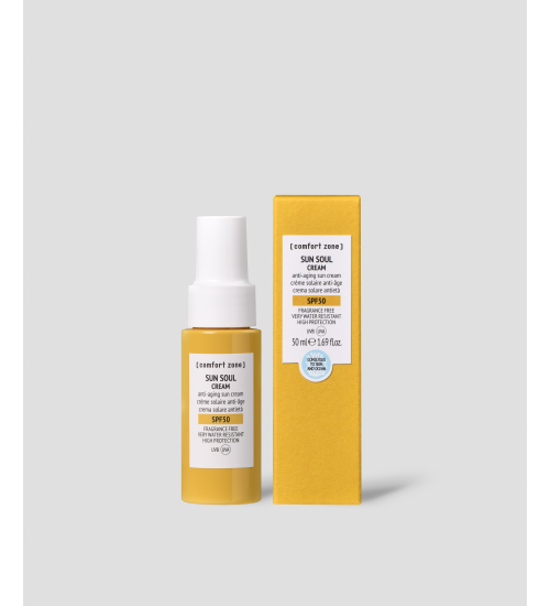 SUN SOUL CREAM SPF50 (50 мл) - АНТИВІКОВИЙ ВОДОСТІЙКИЙ СОНЦЕЗАХИСНИЙ КРЕМ SPF50